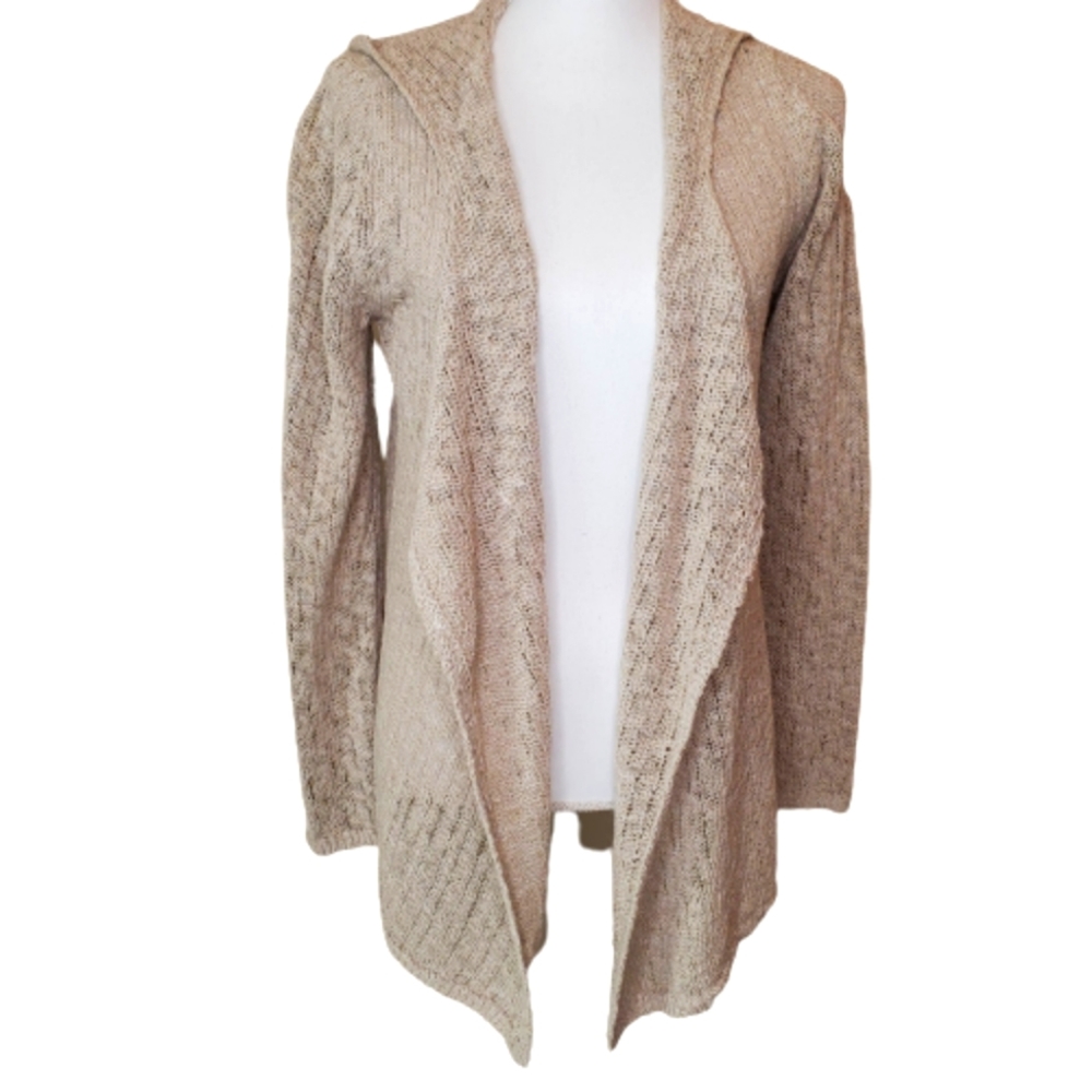 J. Jill Draped Open Weave Cardigan